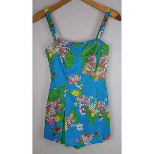 NWT True Vintage Gabar Bathing Swimsuit 50s 60s Pinup Rockabilly Mod Psychedelic